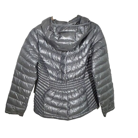 Calvin Klein Packable Lightweight Premium Down Jacket Size Large Grey Quilted - Picture 2 of 6